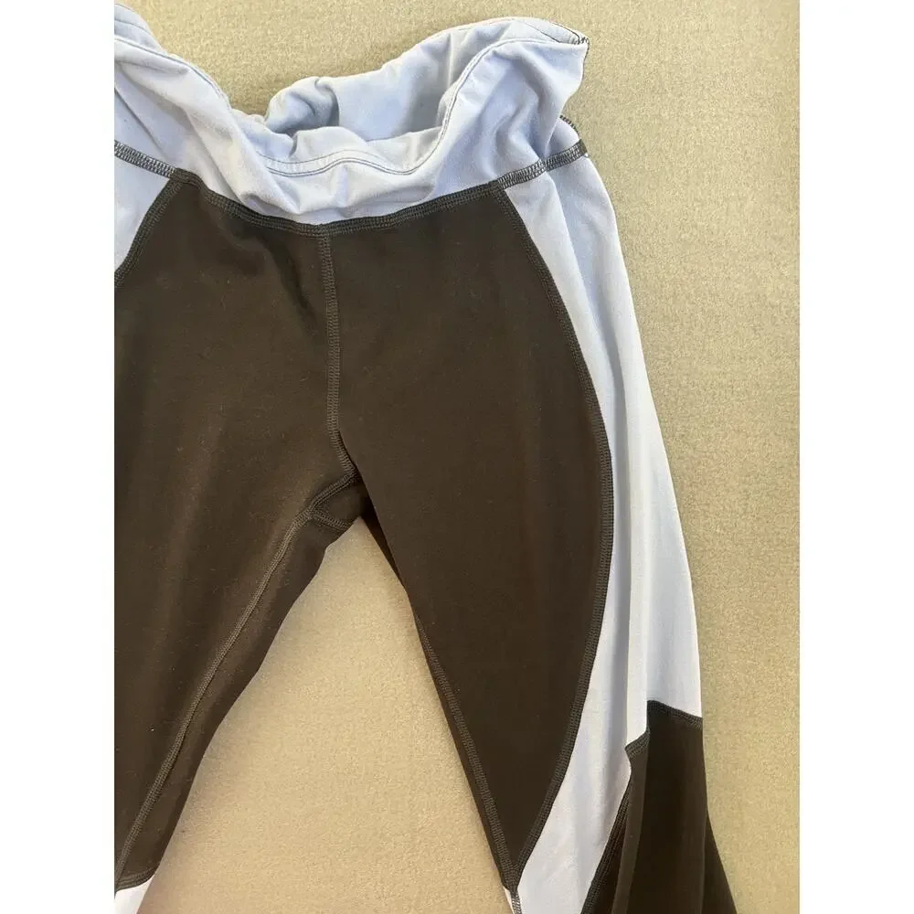 Pink Soda Sport Set: Gray Sleeveless Top & Leggings, Size Small Activewear
